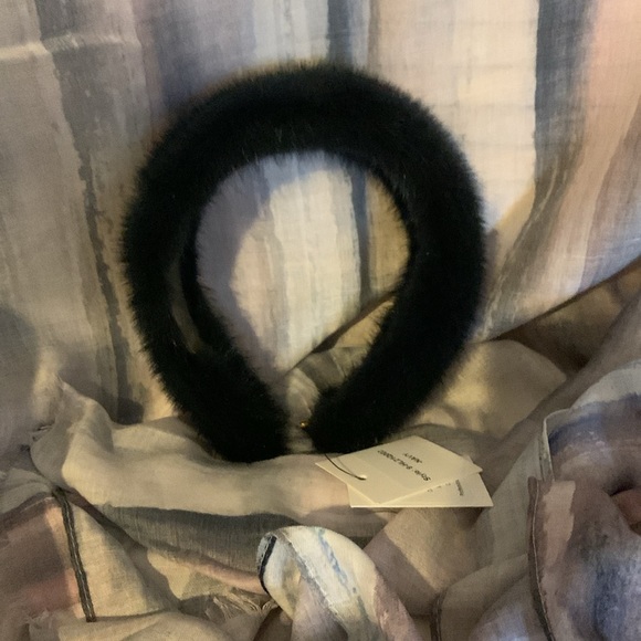 Mink Headband Navy Color !! main image 3
